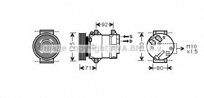 AVA QUALITY COOLING rtak103 -  Компрессор, кондиционер